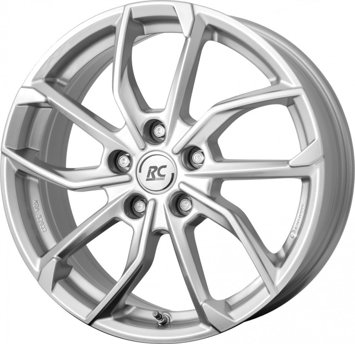 Model 3 Komplettrad/Felgen RC 34 Kristallsilber (4 Stück)