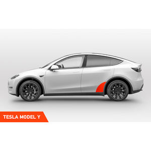 Tesla Model Y Radlaufschutzfolie Transparent (Alle Versionen)