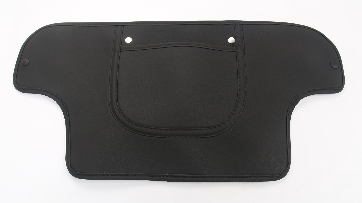 Tesla Model 3/Y leather seat kick protectors black set (2pcs)