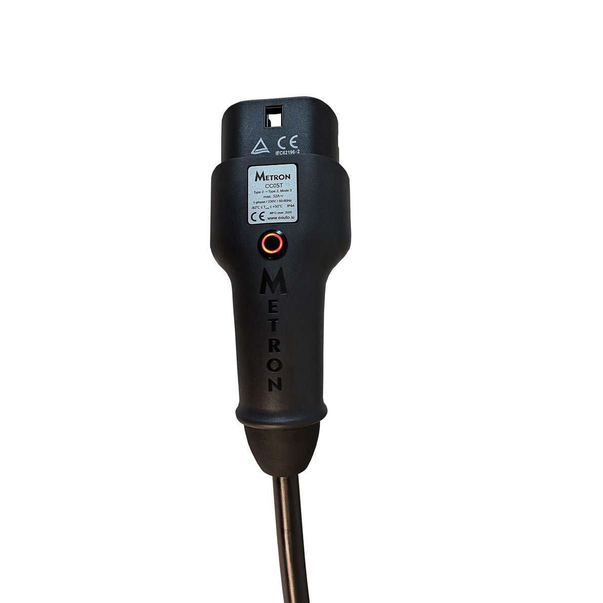 Metron Tesla Model 3/Y charging cable type 2 with integrated charging port opener (20A, 3-phase)