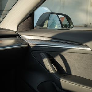 Real carbon door panel matt for Tesla Model 3/Y