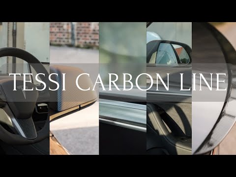 TESSI Model 3 Heck Spoiler Echt Carbon Matt
