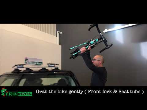 Treefrog Fahrrad Dachträger für alle Tesla Modelle mit Saugnäpfen