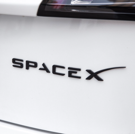 SpaceX Logo Kofferraum